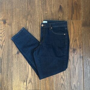 LOFT High-Rise Skinny Jeans in Dark Indigo